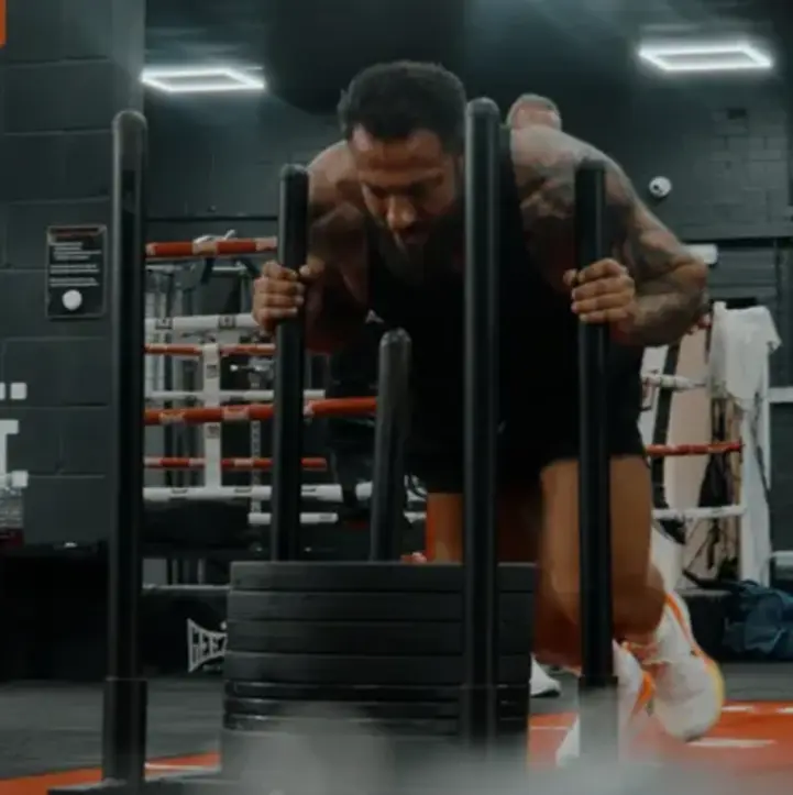 Functional sled track at Boxcross UK gym